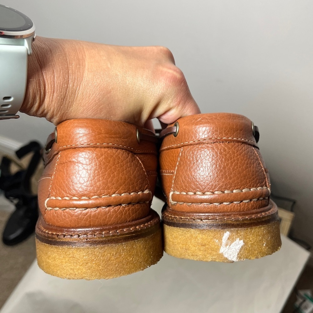 J Crew Camden Crepe-Sole Slip-On Loafer in Pebbled Leather BE388 sz 8.5 - Picture 12 of 14